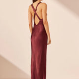 Shona Joy Elia Plunged Cross Back Maxi Dress | Shiraz