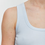 Robyn Scoop Neck Rib Tank Powder Blue