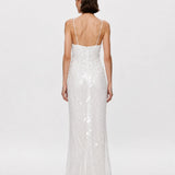 Misha Sapphire Sequin Maxi Dress | Ivory
