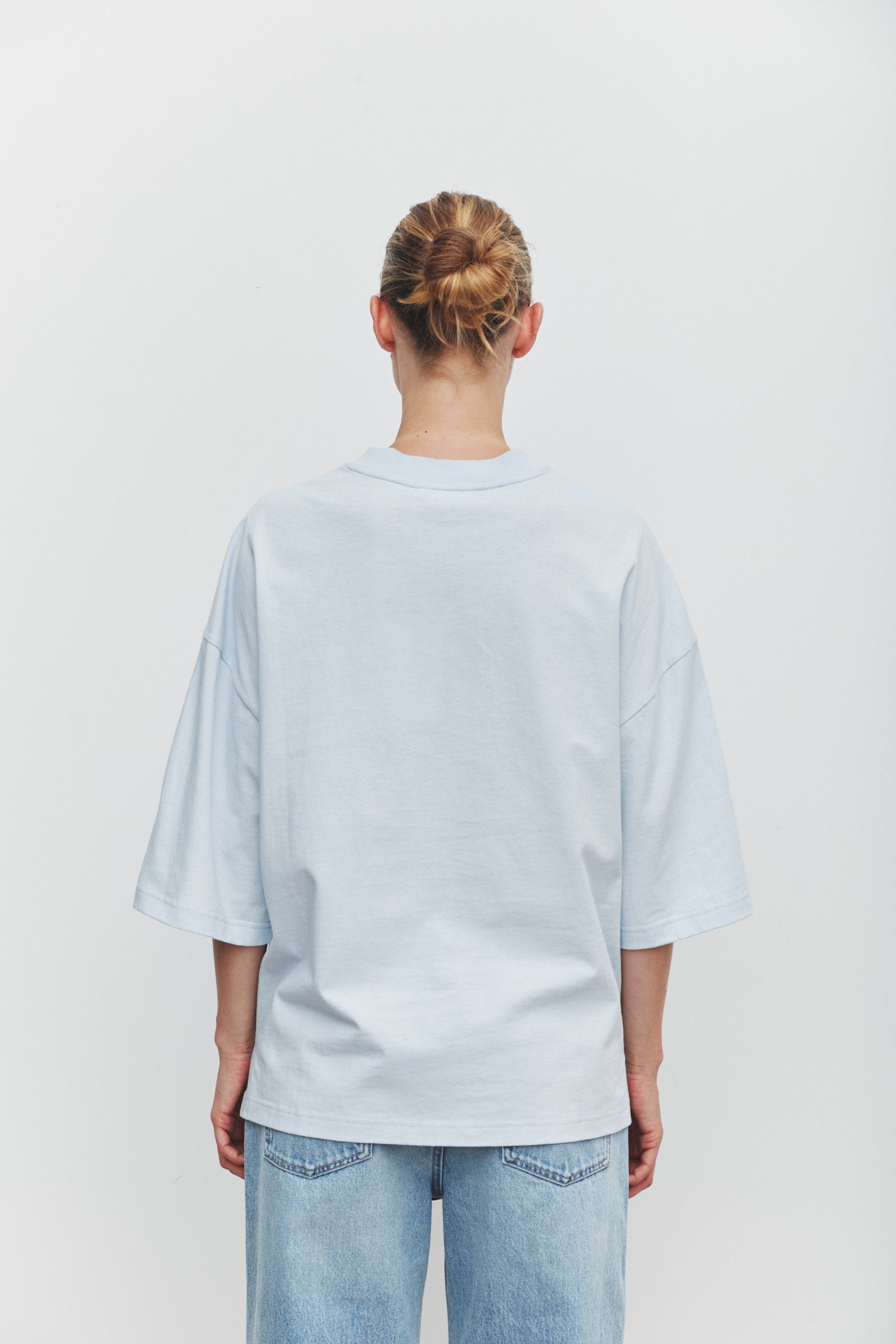 Max Cotton Oversize Tee Powder Blue