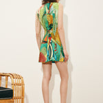 MOKSHINI BEADED FRINGE MINI DRESS