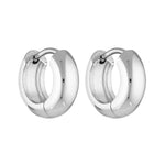 Petite Thick Huggies 8mm - White Gold