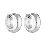 Petite Thick Huggies 8mm - White Gold