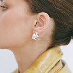 Petite Thick Huggies 8mm - White Gold