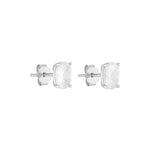 Oval Studs - Silver