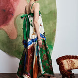 TANGIBLE LOVE SILK MIDI DRESS