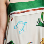 TANGIBLE LOVE SILK MIDI DRESS