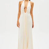 Misha Jennifer Cupro Maxi Dress | Ivory