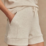 Varley Atrium High Rise Short 4.5' | Ivory Marl (PRE-ORDER)