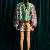 Alemais Bodie Jacquard Bomber Jacket
