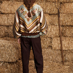 LA ROSA JACQUARD BOMBER JACKET