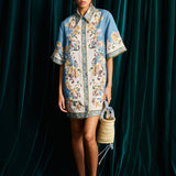 Alemais Joan Mini Dress | Sky Blue