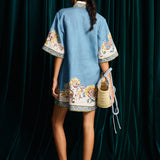 Alemais Joan Mini Dress | Sky Blue