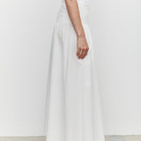 Sarah Cotton Maxi Skirt White