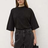 Max Cotton Oversized Tee Black