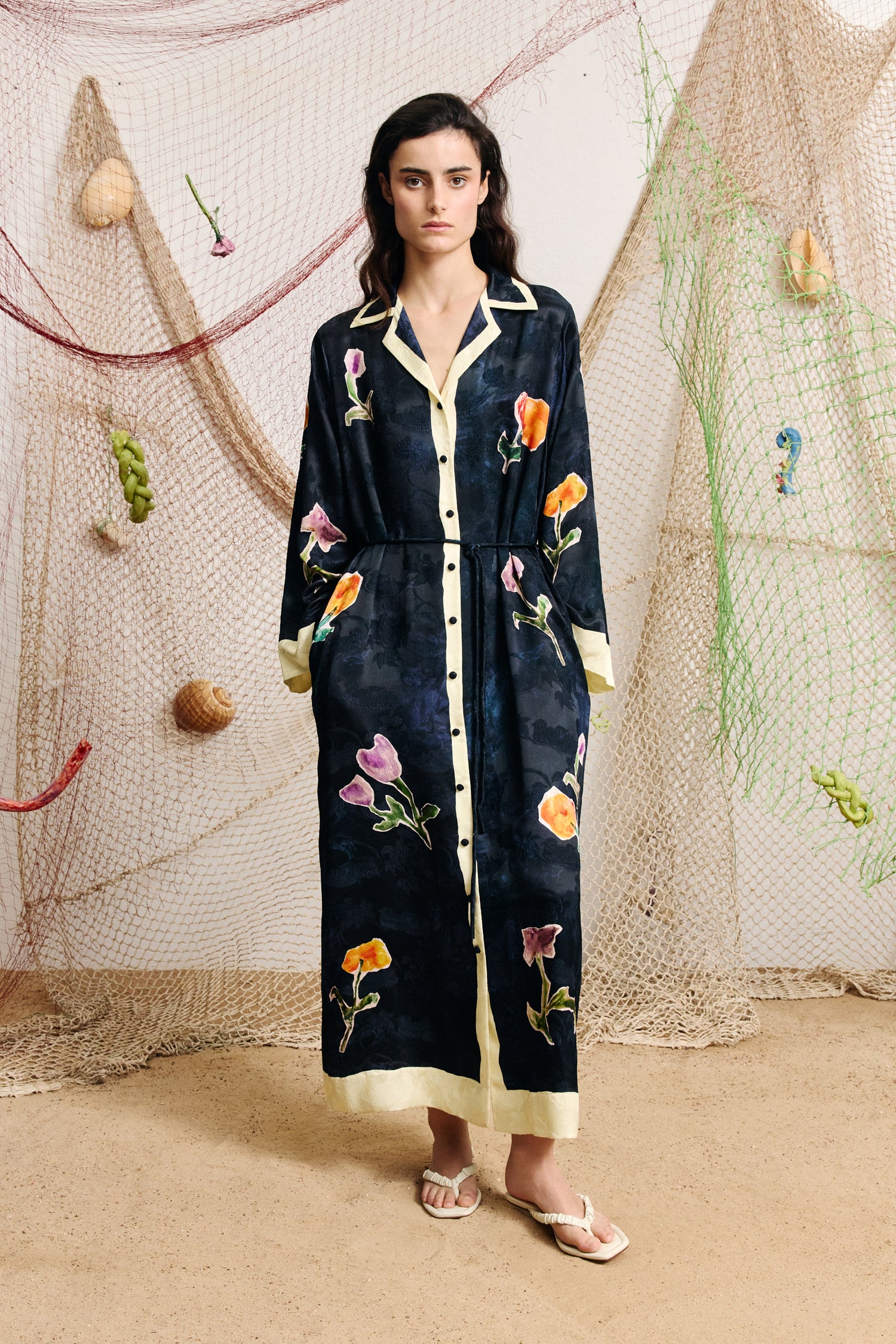 Alemais Sophie Shirtdress | Navy