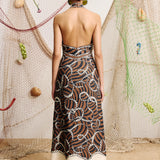 Alemais Sail Halter Midi Dress