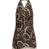 Alemais Sail Halter Mini Dress