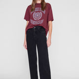 Anine Bing Cade Tee Collegiate | Burgundy