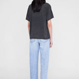 Anine Bing Cade Tee Leo Muse | Washed Black (PRE-ORDER)