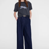 Anine Bing Cade Tee Leopard | Washed Black