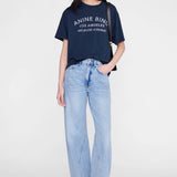 Anine Bing Cade Tee Melrose Stencil | Navy