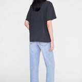 Anine Bing Cade Tee Melrose Stencil | Washed Black