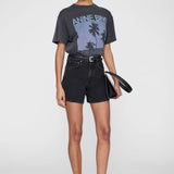 Anine Bing Cade Tee Palms | Washed Grey