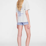 Anine Bing Cade Tee Wave | Heather Grey (PRE-ORDER)