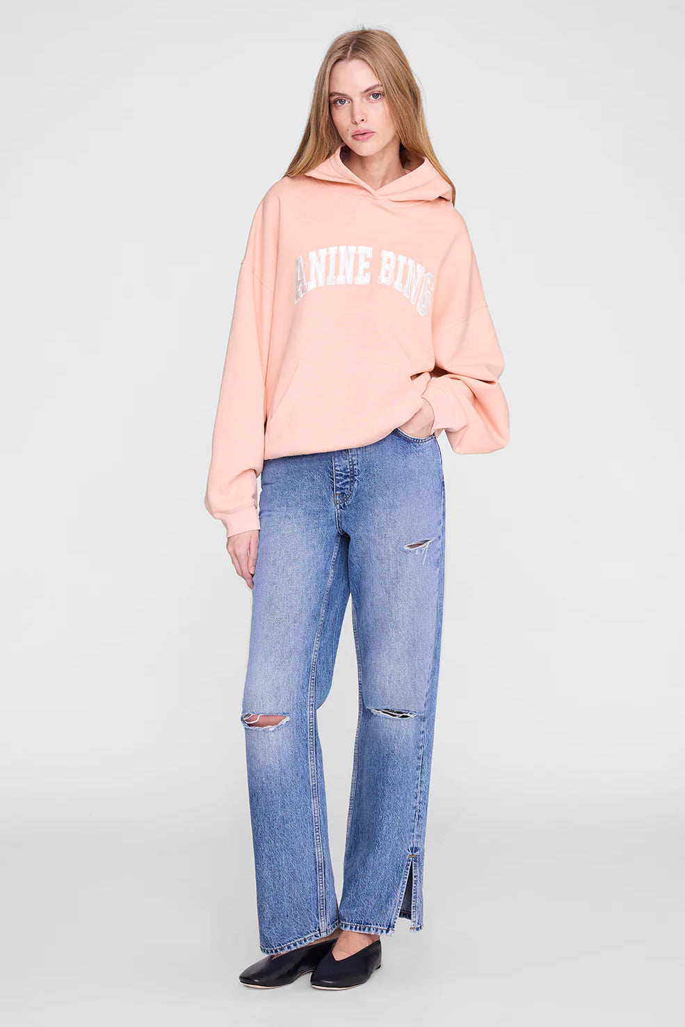 Anine Bing Harvey Sweatshirt Anine Bing | Coral Pink