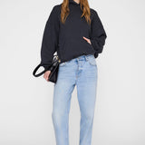 Anine Bing Harvey Sweatshirt Stencil | Vintage Black