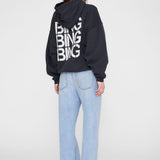 Anine Bing Harvey Sweatshirt Stencil | Vintage Black