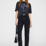 Anine Bing Kent Tee Eagle | Washed Black