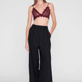 Anine Bing Lace Bra with Trim | Burgundy (PRE-ORDER)