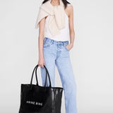 Anine Bing Leo Coated Canvas Tote | Black (PRE-ORDER)
