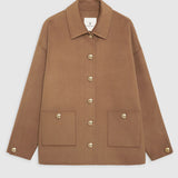 Anine Bing Luca Jacket | Camel Cashmere Blend