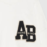 Anine Bing Miles Sweatshirt | Letterman Off White