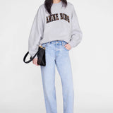 Anine Bing Miles Sweatshirt Leopard | Heather Grey (PRE-ORDER)