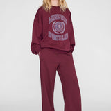 Anine Bing Miles Sweatshirt Collegiate | Burgundy