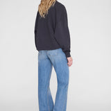 Anine Bing Miles Sweatshirt Sport Club | Vintage Black (PRE-ORDER)