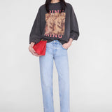 Anine Bing Miles Sweatshirt Tiger Bing | Washed Black (PRE-ORDER)