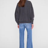 Anine Bing Miles Sweatshirt Leo Muse | Washed Black