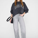 Anine Bing Miles Sweatshirt New Classic | Washed Black