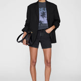 Anine Bing Miles Sweatshirt Palms | Washed Grey