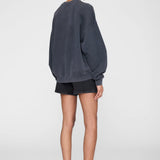 Anine Bing Miles Sweatshirt Palms | Washed Grey