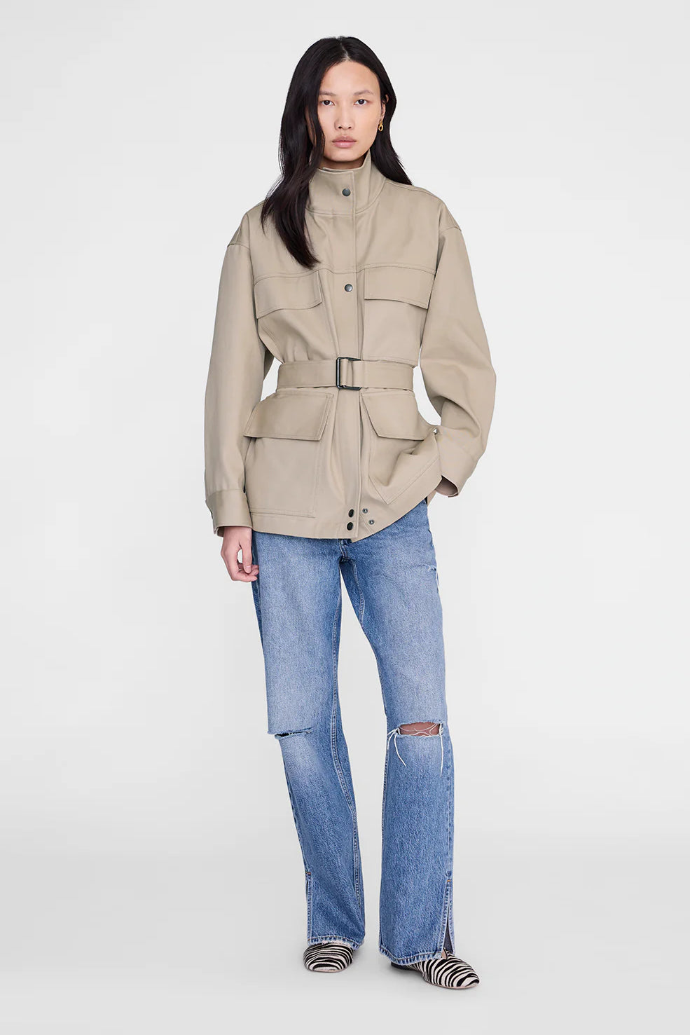 Anine Bing Odin Jacket | Beige (PRE-ORDER)