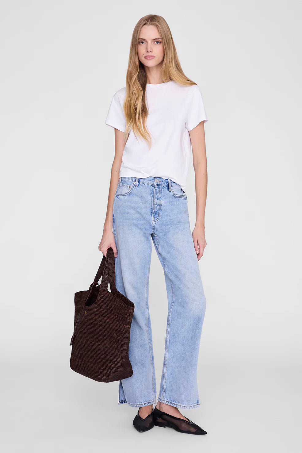 Anine Bing Shelley Tee | White (PRE-ORDER)