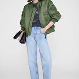 Anine Bing Spencer Sweatshirt Eagle | Washed Black