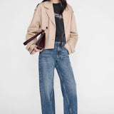 Anine Bing Spencer Sweatshirt Leopard | Washed Black