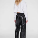 Anine Bing Sporty Cropped Sweatshirt | Heather Grey (PRE-ORDER)